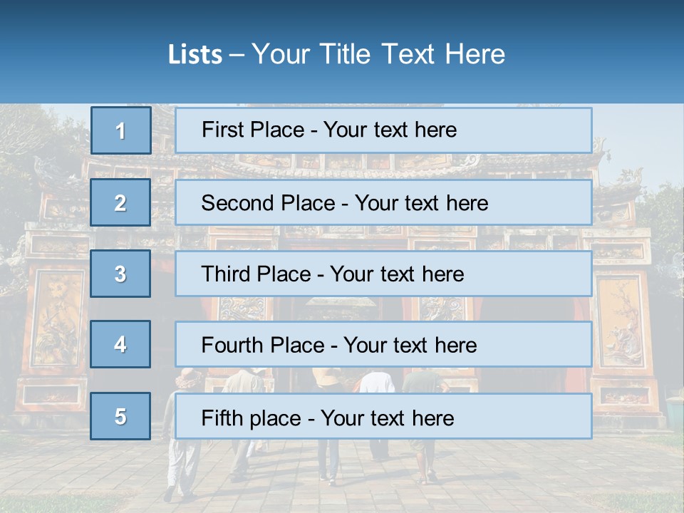 A Group Of People Walking In Front Of A Gate PowerPoint Template