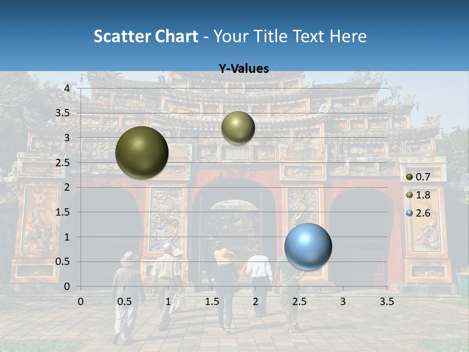A Group Of People Walking In Front Of A Gate PowerPoint Template