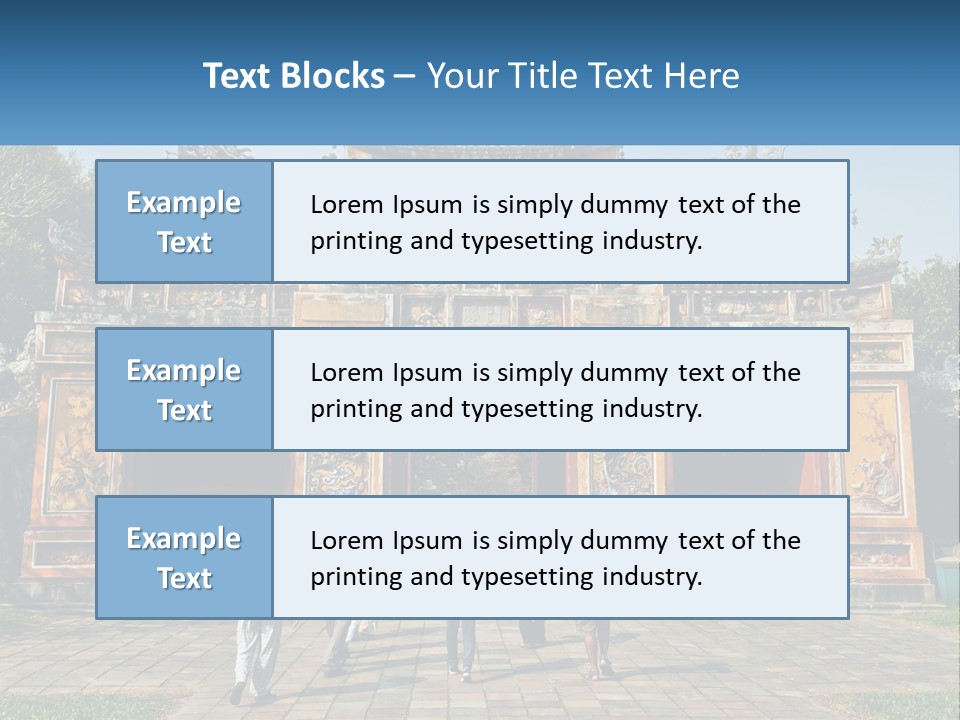 A Group Of People Walking In Front Of A Gate PowerPoint Template