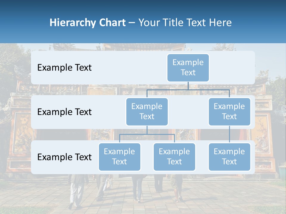 A Group Of People Walking In Front Of A Gate PowerPoint Template