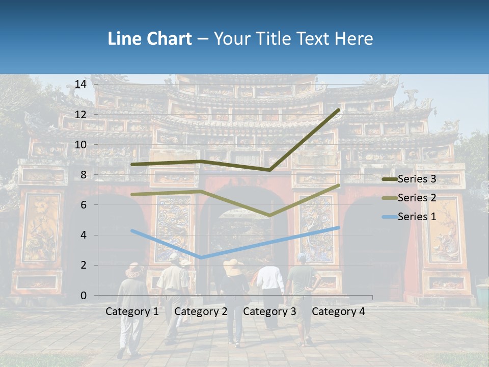 A Group Of People Walking In Front Of A Gate PowerPoint Template
