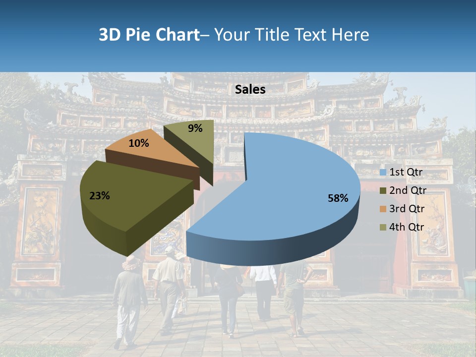 A Group Of People Walking In Front Of A Gate PowerPoint Template