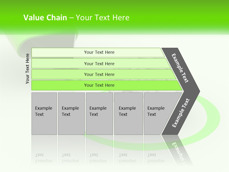 A Green Marker Writing On A White Background Next To A Brain PowerPoint Template