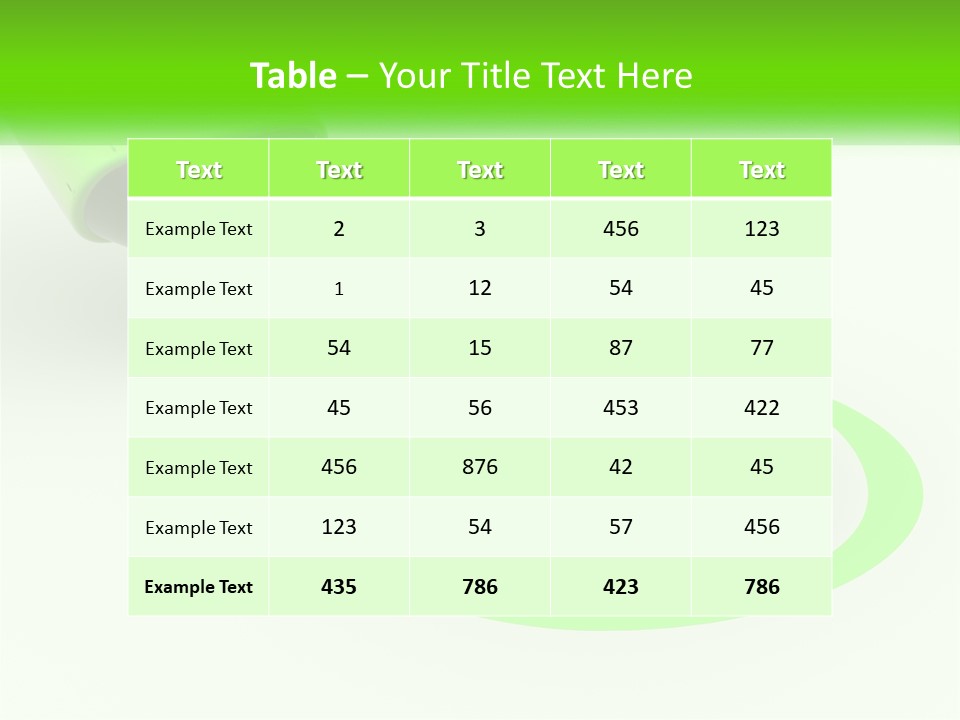 A Green Marker Writing On A White Background Next To A Brain PowerPoint Template