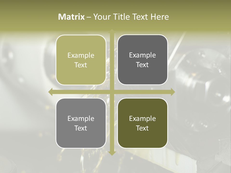 A Machine That Is Pouring Oil On A Piece Of Machinery PowerPoint Template