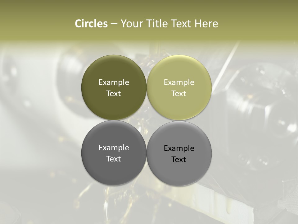 A Machine That Is Pouring Oil On A Piece Of Machinery PowerPoint Template