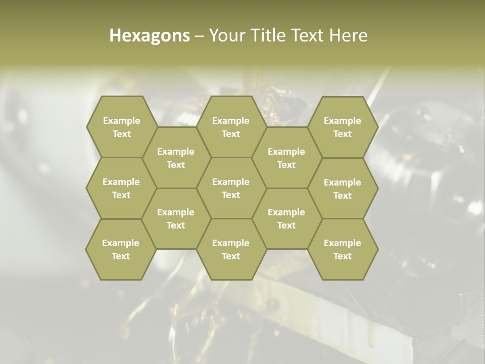 A Machine That Is Pouring Oil On A Piece Of Machinery PowerPoint Template