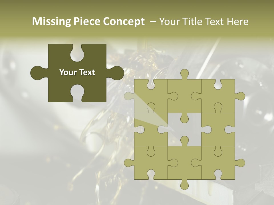 A Machine That Is Pouring Oil On A Piece Of Machinery PowerPoint Template