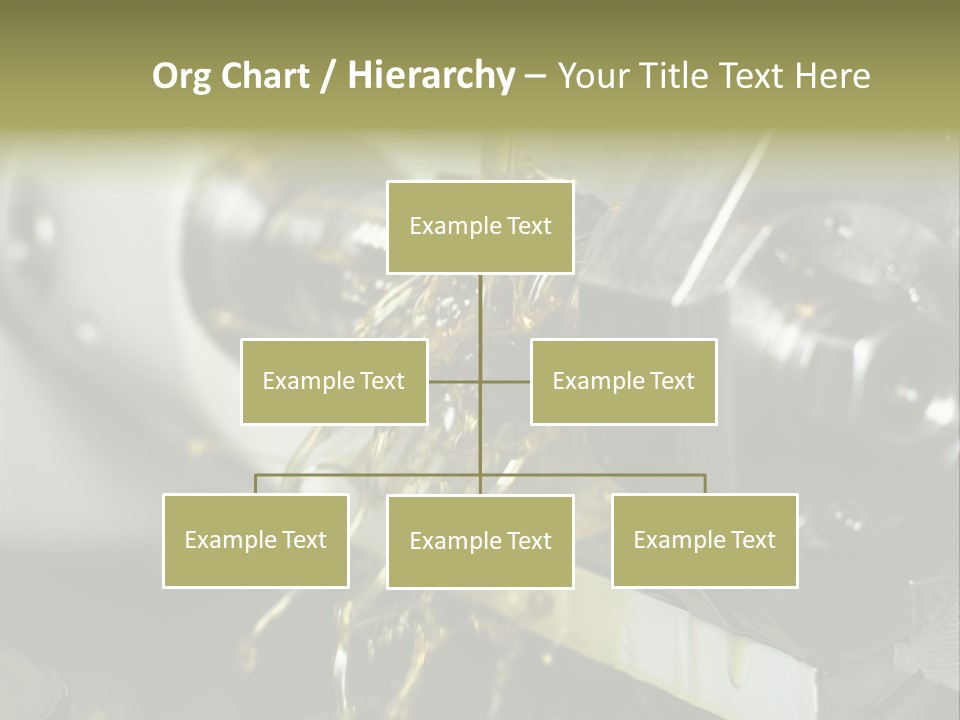 A Machine That Is Pouring Oil On A Piece Of Machinery PowerPoint Template