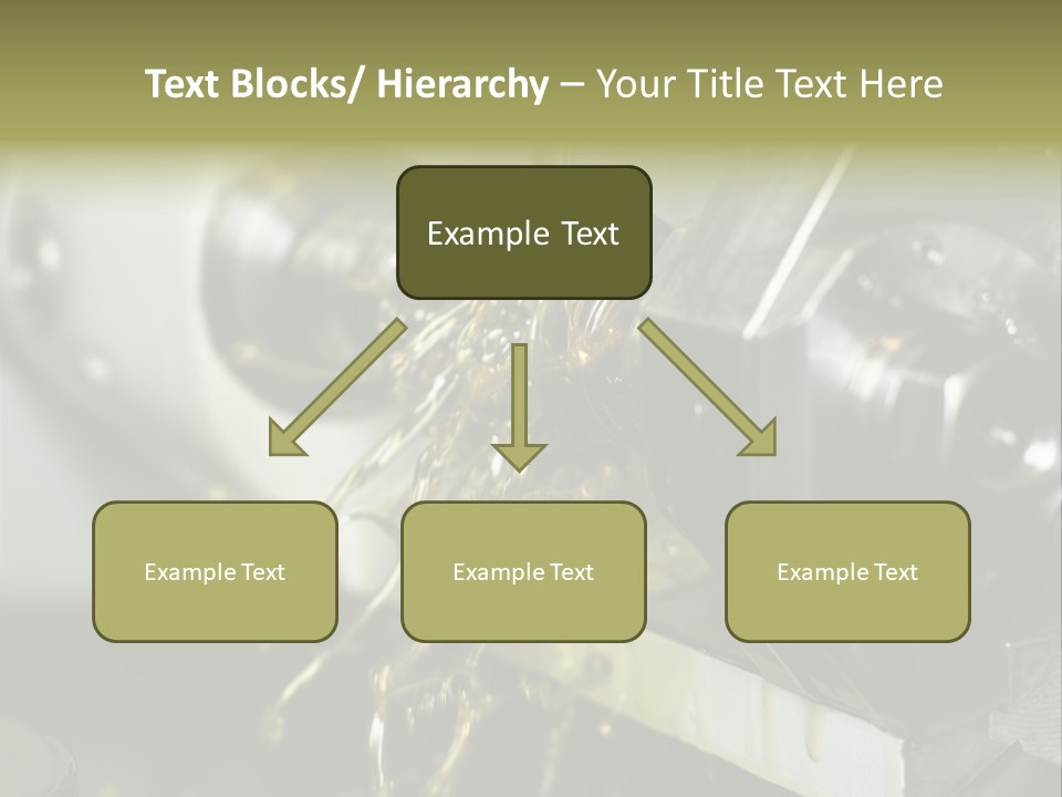 A Machine That Is Pouring Oil On A Piece Of Machinery PowerPoint Template