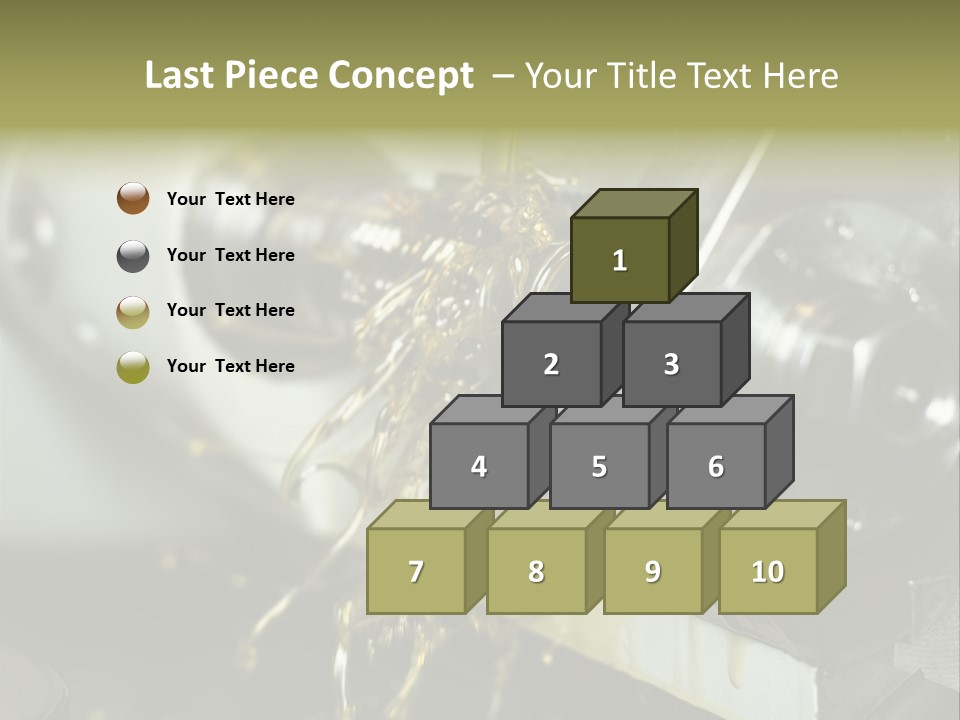 A Machine That Is Pouring Oil On A Piece Of Machinery PowerPoint Template