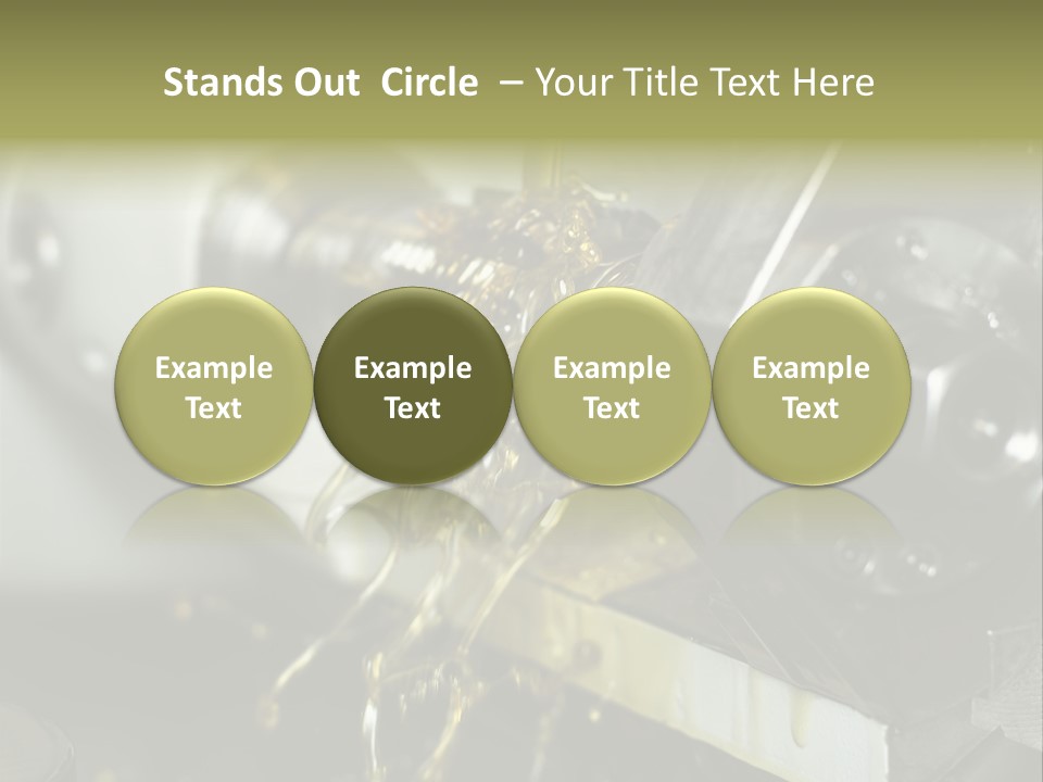 A Machine That Is Pouring Oil On A Piece Of Machinery PowerPoint Template