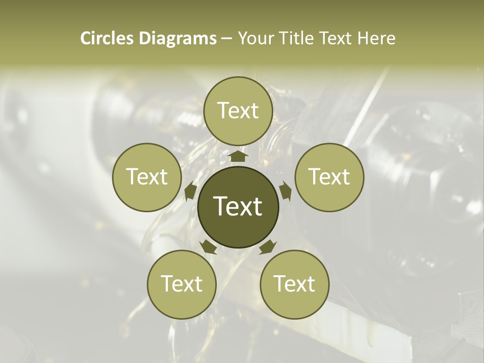 A Machine That Is Pouring Oil On A Piece Of Machinery PowerPoint Template