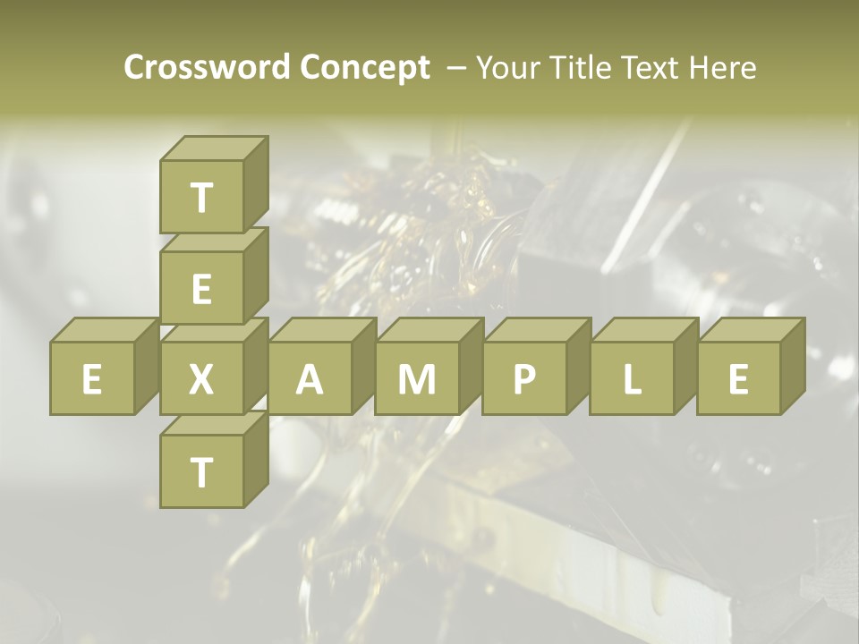 A Machine That Is Pouring Oil On A Piece Of Machinery PowerPoint Template