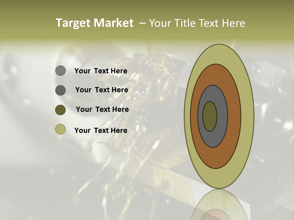 A Machine That Is Pouring Oil On A Piece Of Machinery PowerPoint Template