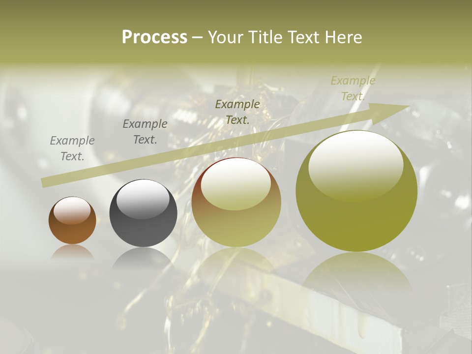 A Machine That Is Pouring Oil On A Piece Of Machinery PowerPoint Template