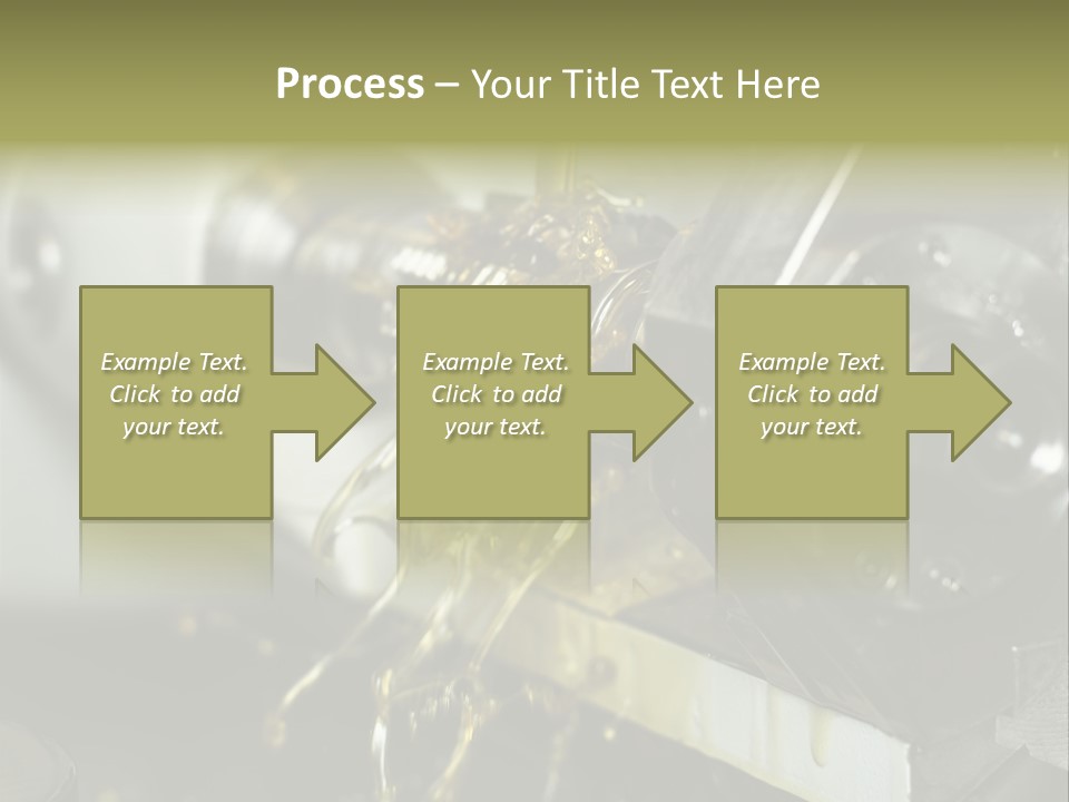 A Machine That Is Pouring Oil On A Piece Of Machinery PowerPoint Template