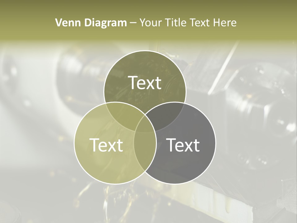A Machine That Is Pouring Oil On A Piece Of Machinery PowerPoint Template