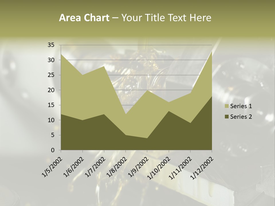 A Machine That Is Pouring Oil On A Piece Of Machinery PowerPoint Template