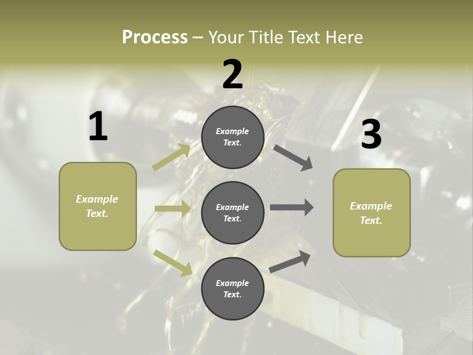 A Machine That Is Pouring Oil On A Piece Of Machinery PowerPoint Template