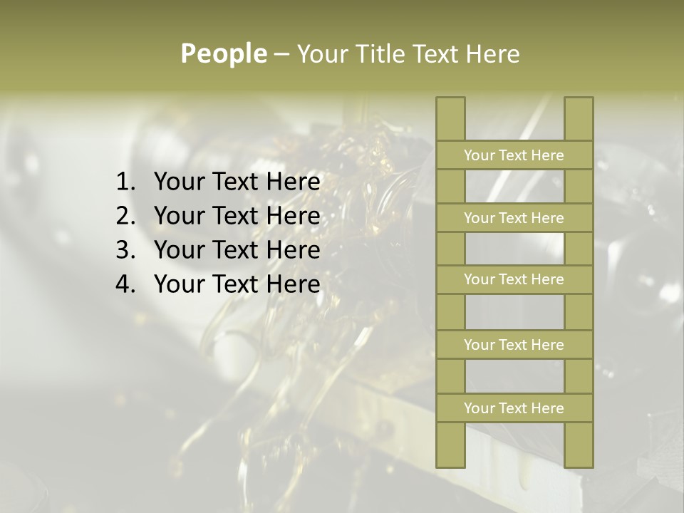 A Machine That Is Pouring Oil On A Piece Of Machinery PowerPoint Template