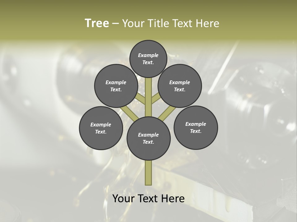 A Machine That Is Pouring Oil On A Piece Of Machinery PowerPoint Template