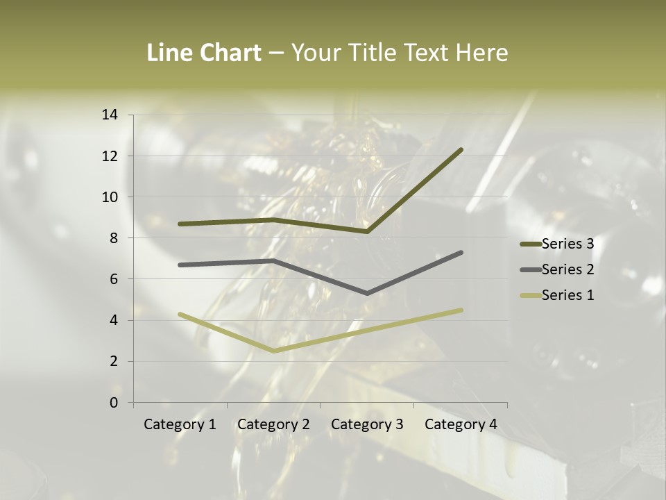 A Machine That Is Pouring Oil On A Piece Of Machinery PowerPoint Template
