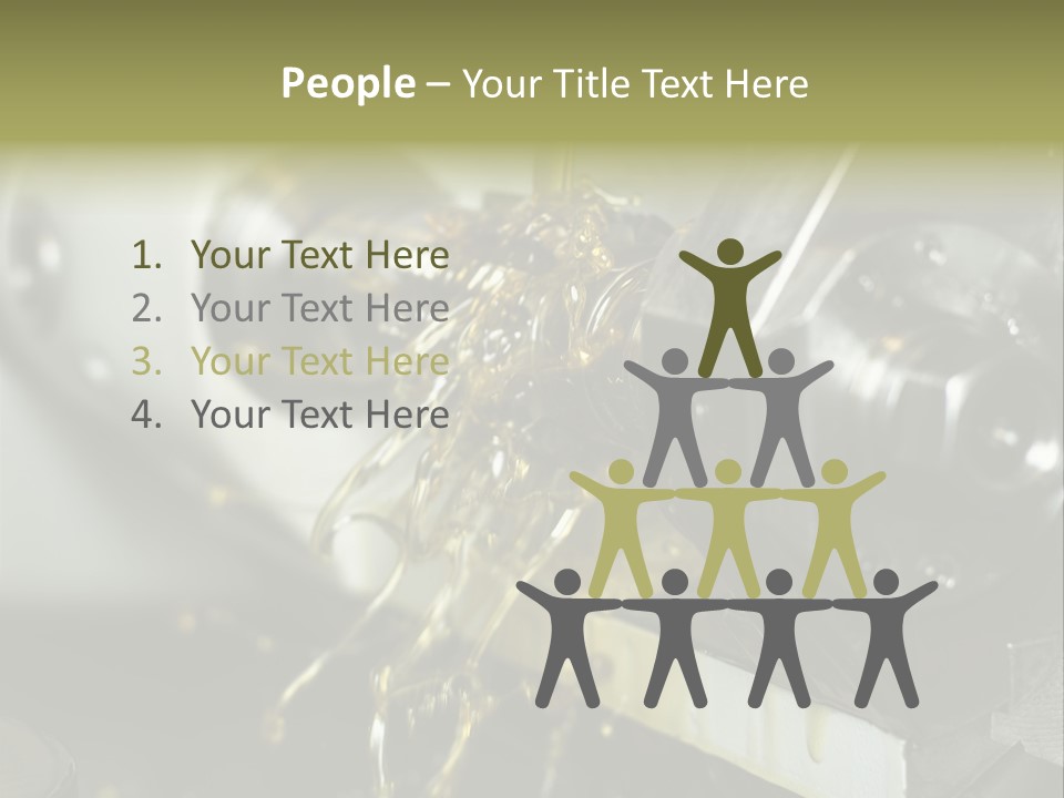 A Machine That Is Pouring Oil On A Piece Of Machinery PowerPoint Template