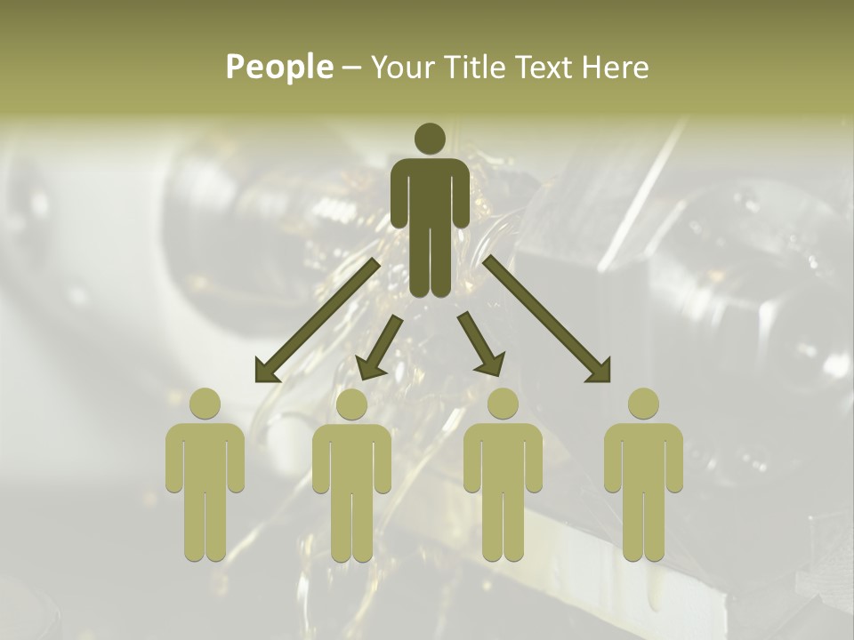 A Machine That Is Pouring Oil On A Piece Of Machinery PowerPoint Template