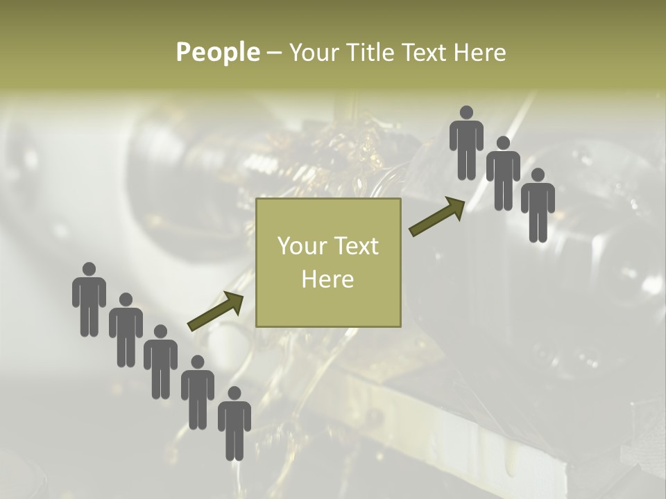 A Machine That Is Pouring Oil On A Piece Of Machinery PowerPoint Template