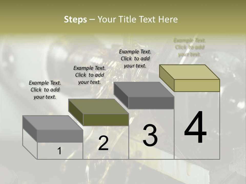 A Machine That Is Pouring Oil On A Piece Of Machinery PowerPoint Template