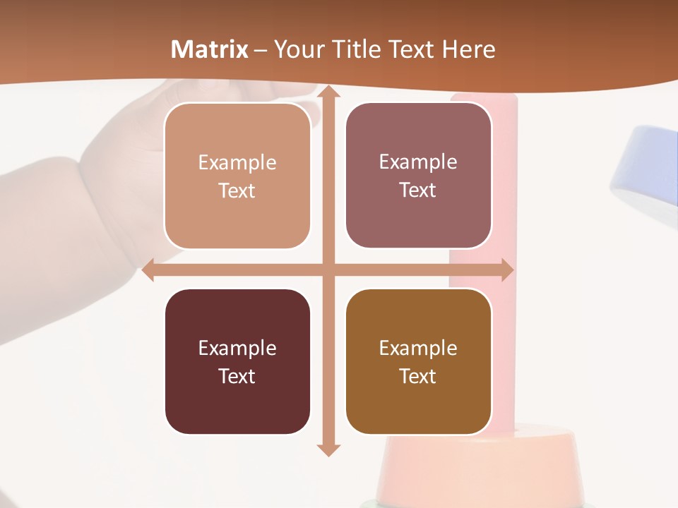 A Baby Is Playing With A Toy In The Middle Of A Presentation PowerPoint Template