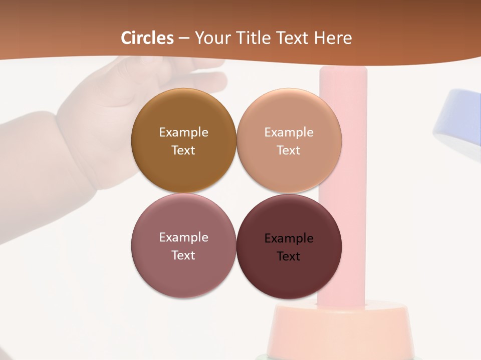 A Baby Is Playing With A Toy In The Middle Of A Presentation PowerPoint Template