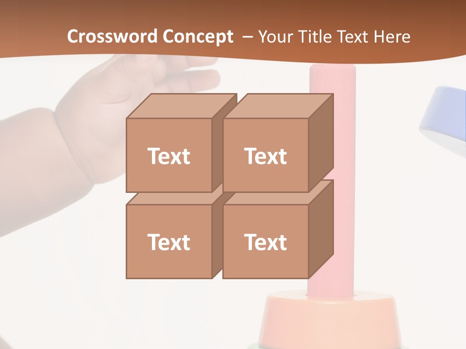 A Baby Is Playing With A Toy In The Middle Of A Presentation PowerPoint Template