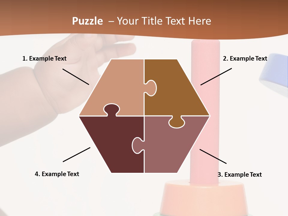 A Baby Is Playing With A Toy In The Middle Of A Presentation PowerPoint Template