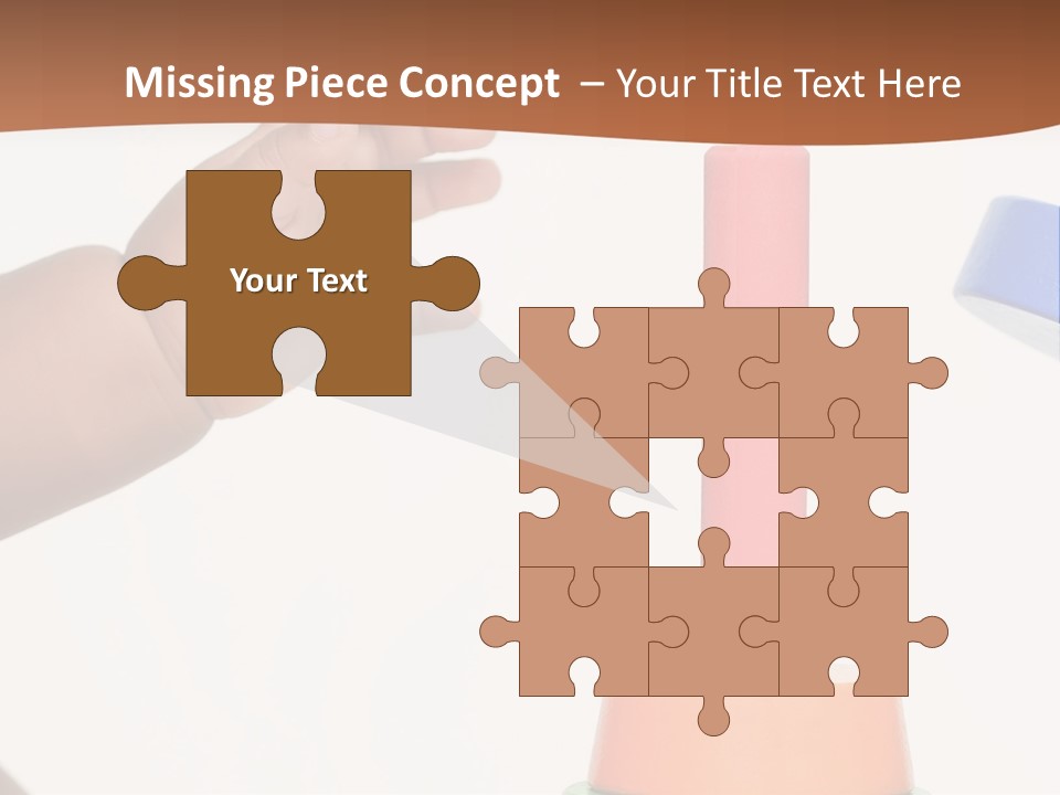 A Baby Is Playing With A Toy In The Middle Of A Presentation PowerPoint Template