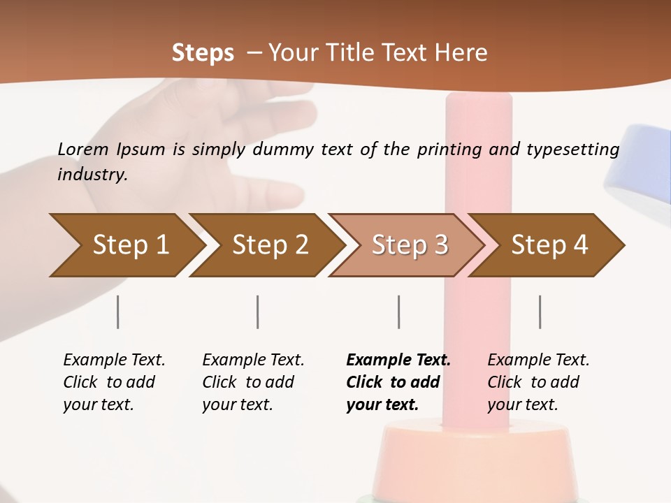 A Baby Is Playing With A Toy In The Middle Of A Presentation PowerPoint Template