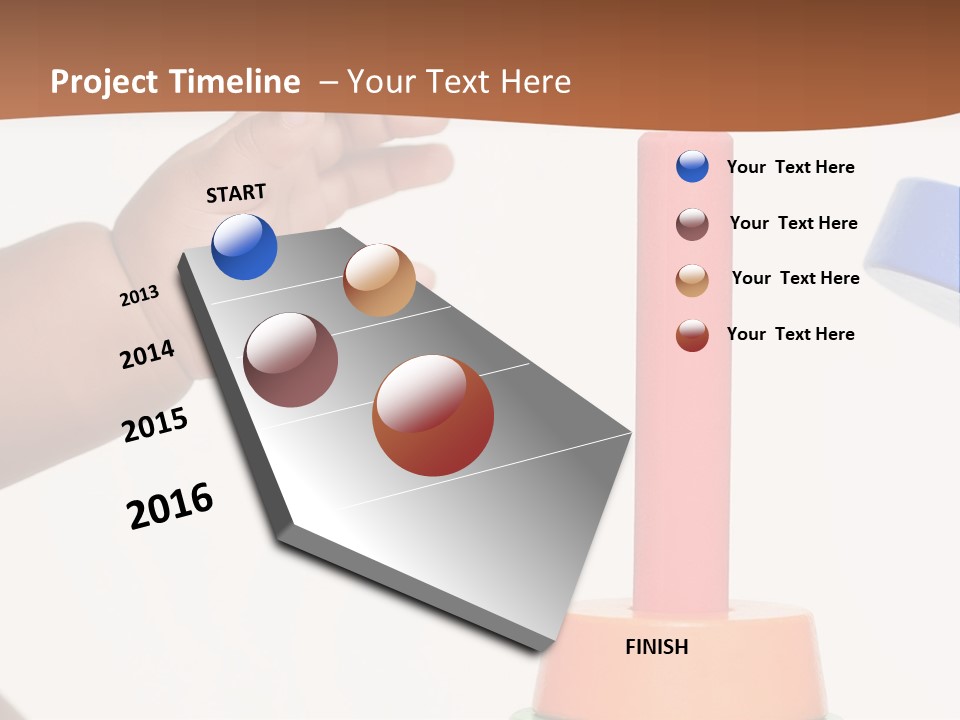 A Baby Is Playing With A Toy In The Middle Of A Presentation PowerPoint Template