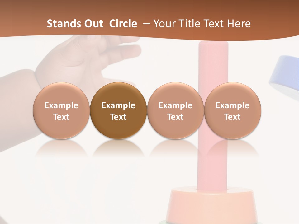 A Baby Is Playing With A Toy In The Middle Of A Presentation PowerPoint Template