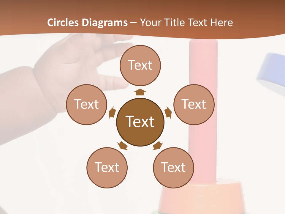 A Baby Is Playing With A Toy In The Middle Of A Presentation PowerPoint Template