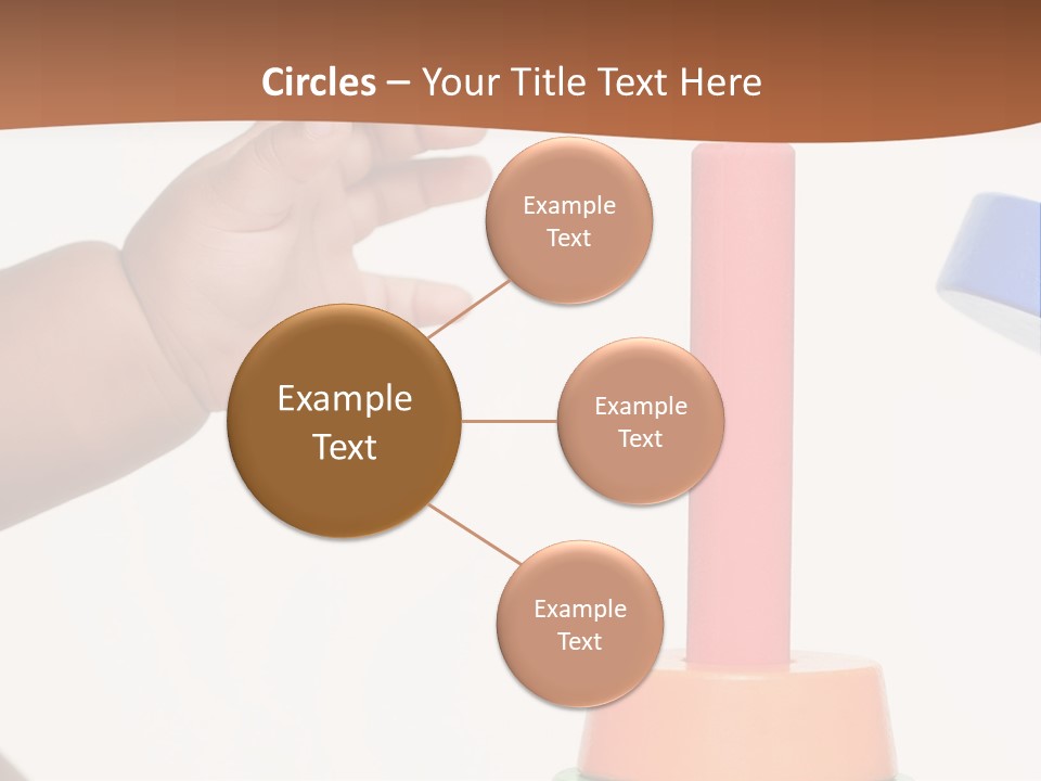 A Baby Is Playing With A Toy In The Middle Of A Presentation PowerPoint Template