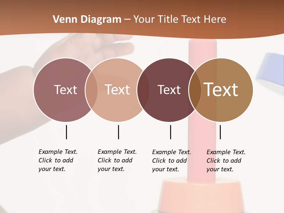 A Baby Is Playing With A Toy In The Middle Of A Presentation PowerPoint Template