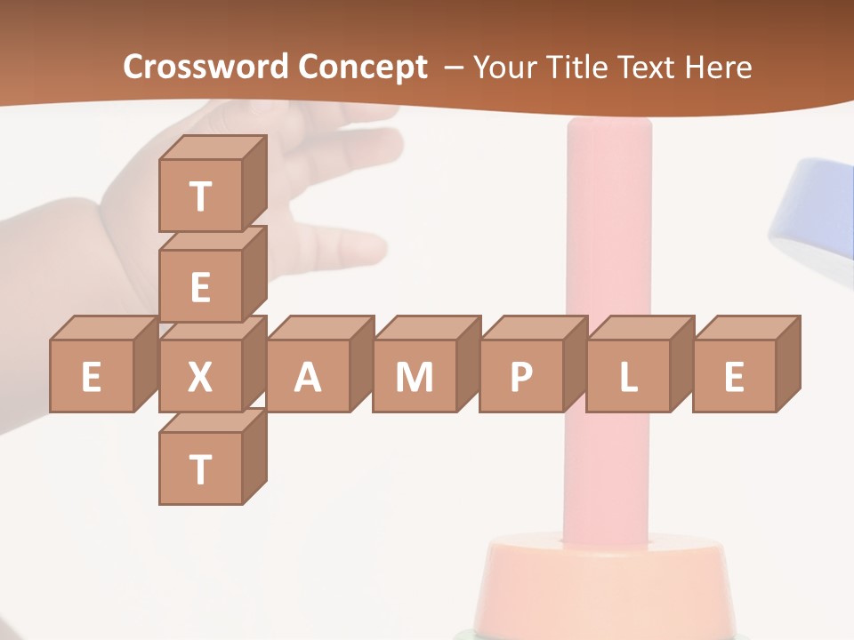 A Baby Is Playing With A Toy In The Middle Of A Presentation PowerPoint Template