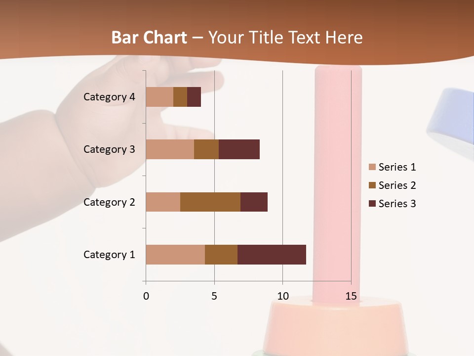 A Baby Is Playing With A Toy In The Middle Of A Presentation PowerPoint Template