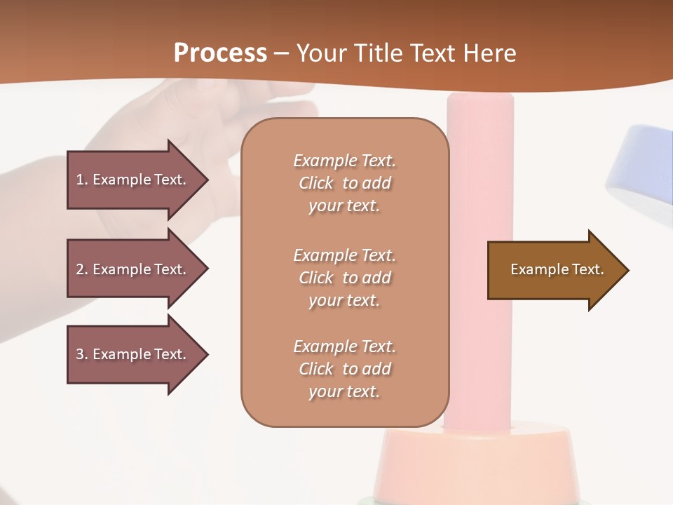 A Baby Is Playing With A Toy In The Middle Of A Presentation PowerPoint Template