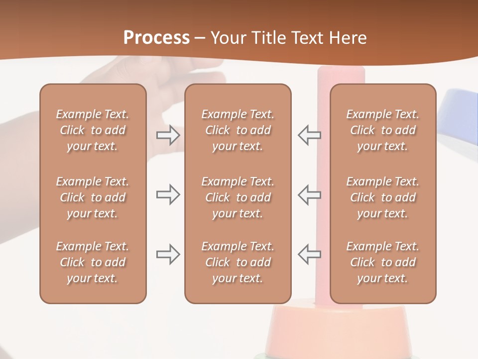 A Baby Is Playing With A Toy In The Middle Of A Presentation PowerPoint Template