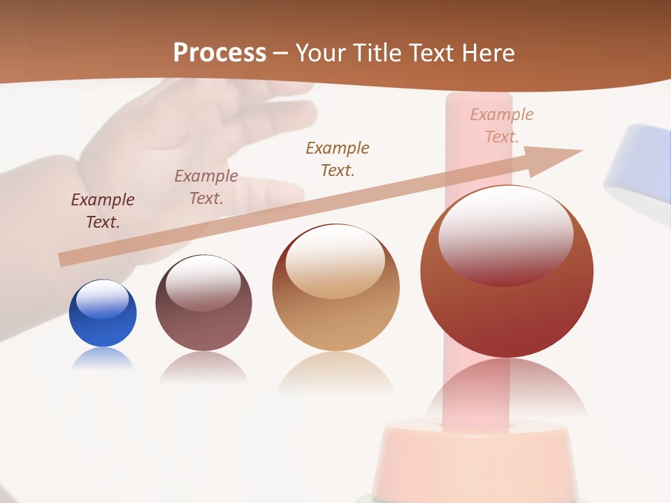 A Baby Is Playing With A Toy In The Middle Of A Presentation PowerPoint Template