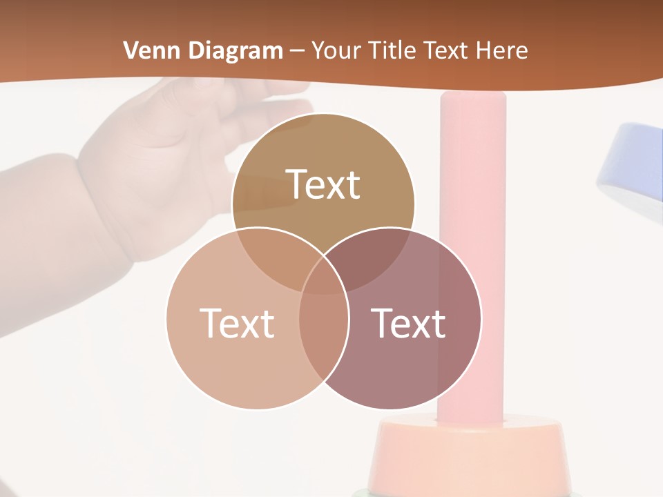 A Baby Is Playing With A Toy In The Middle Of A Presentation PowerPoint Template