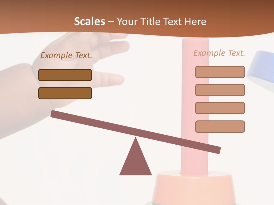 A Baby Is Playing With A Toy In The Middle Of A Presentation PowerPoint Template
