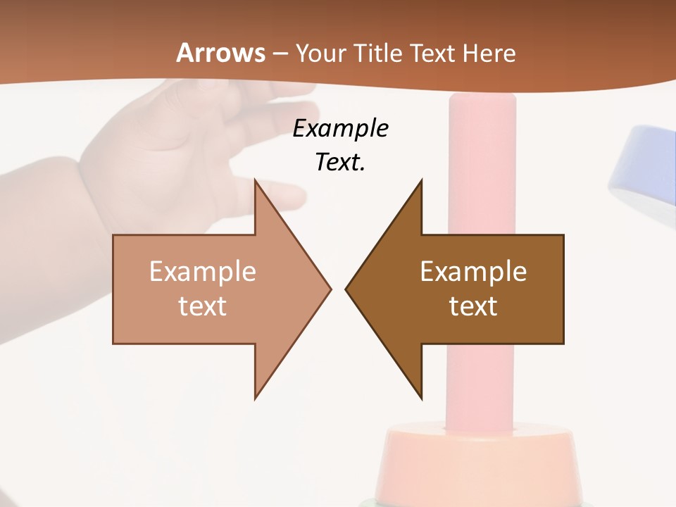 A Baby Is Playing With A Toy In The Middle Of A Presentation PowerPoint Template